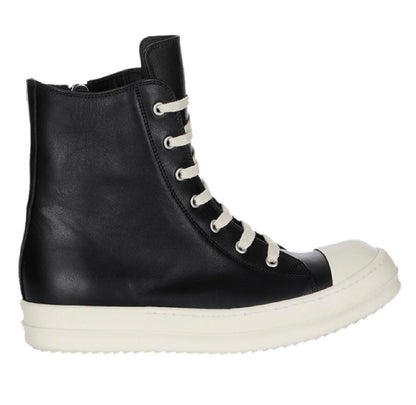 Rick Owens Concordians Leather High Black Milk Ramone’s (USED)