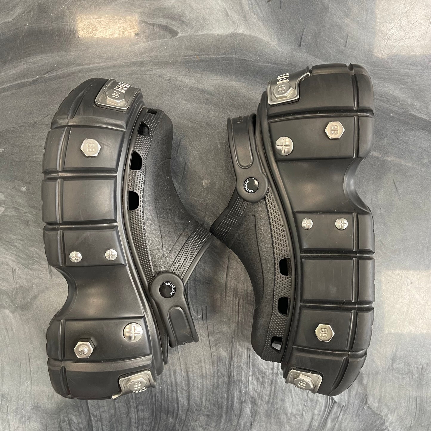 Balenciaga × Crocs Hardcrocs Slides