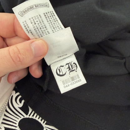 Chrome Hearts Miami Horseshoe Logo Floral Long Sleeve Tee Black