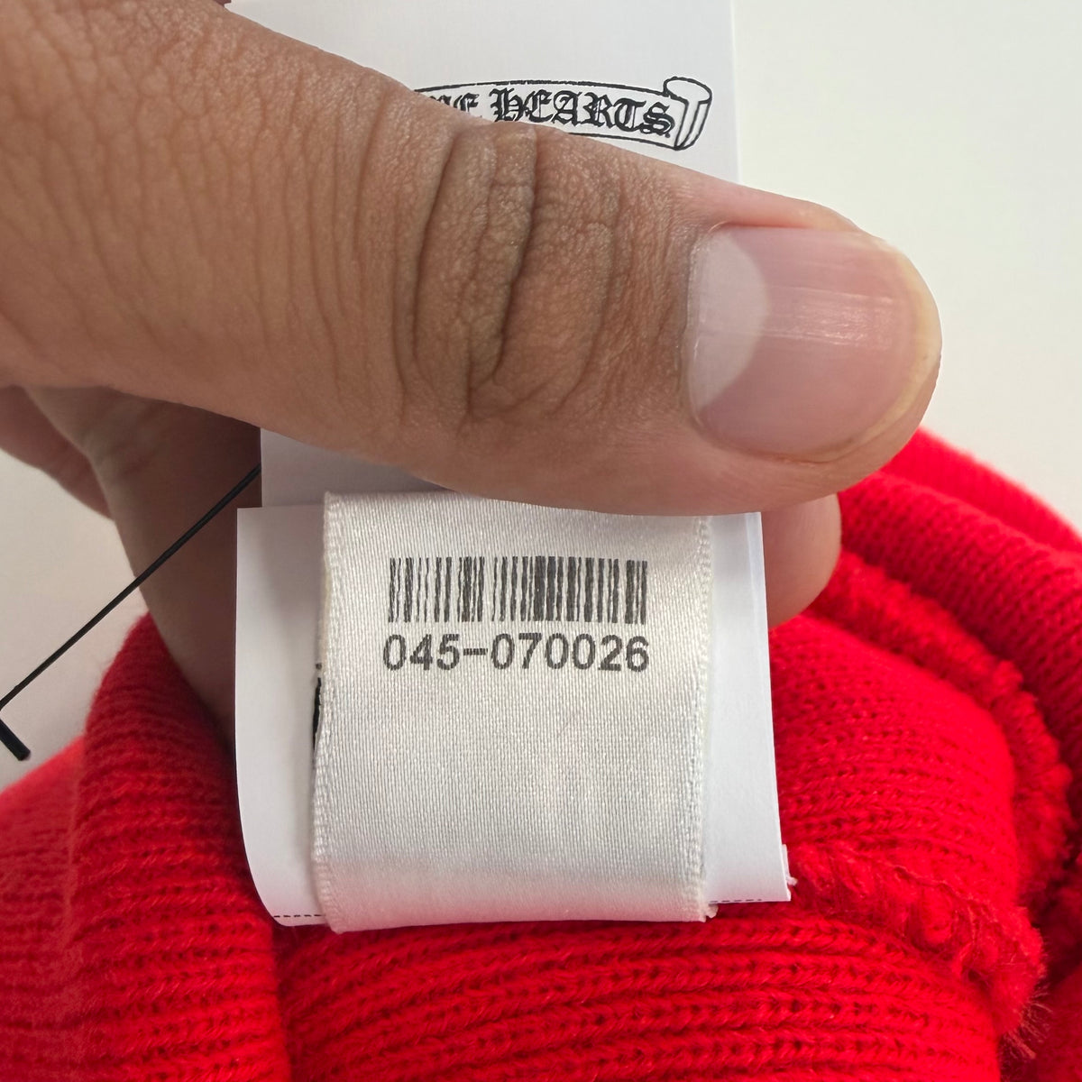 Chrome Hearts Logo Beanie Red