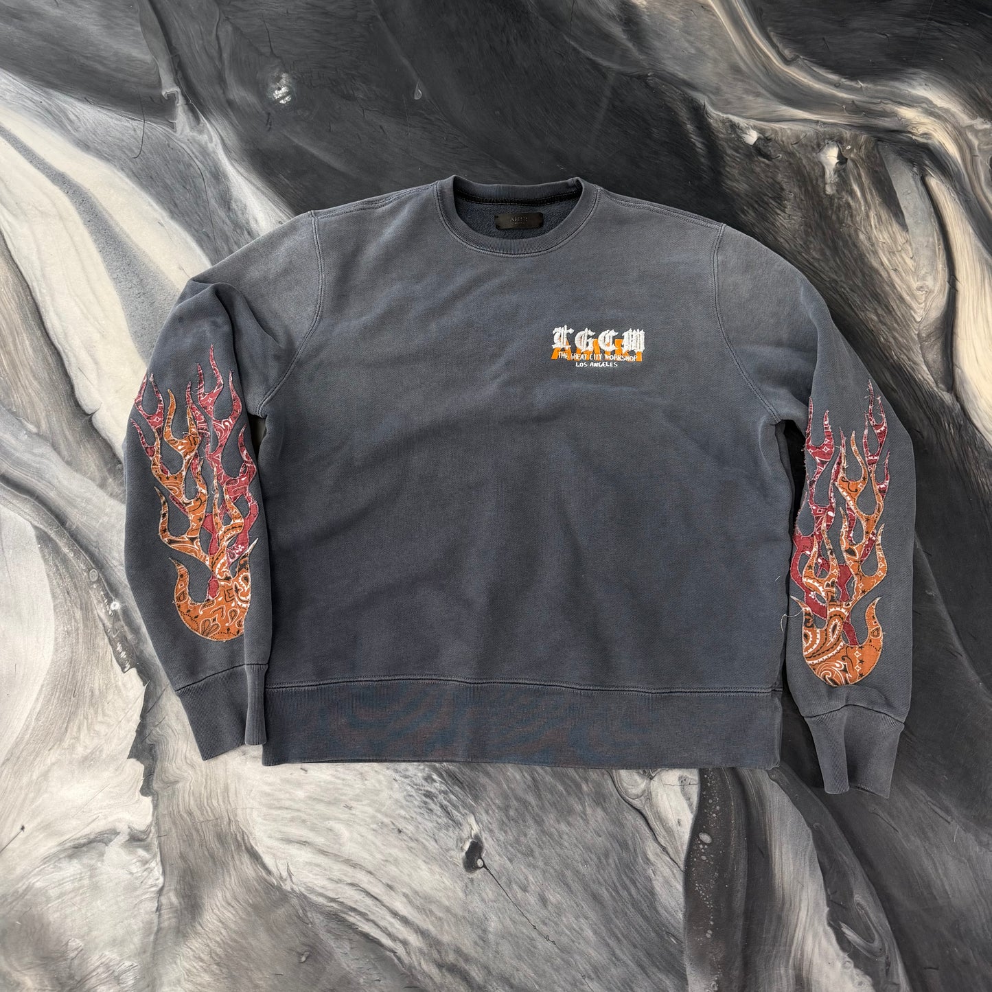 Amiri T.G.C.W. Flame Crewneck Sweater