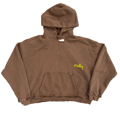 Paly Hollywood Yarn Logo Hoodie Brown