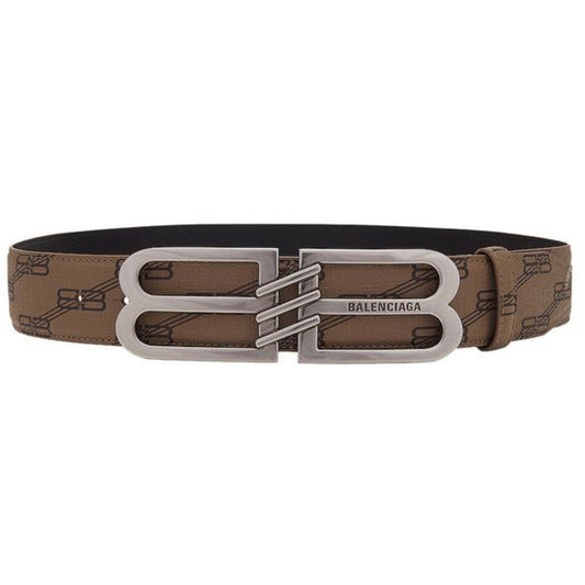 Balenciaga BB Signature 40 Belt Beige/Brown