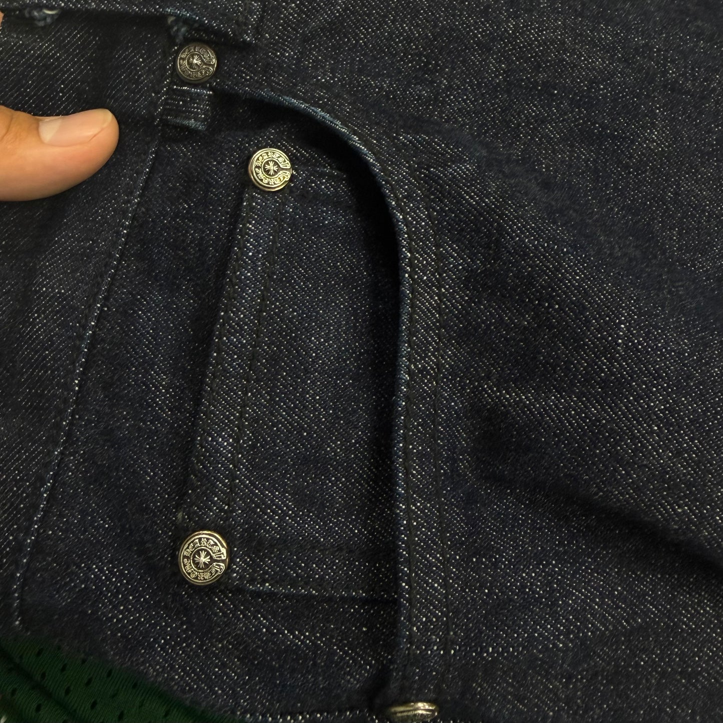 Chrome Hearts Plain Raw Denim Jeans