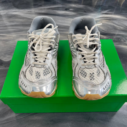 Bottega Veneta Orbit Sneaker White Silver (USED)