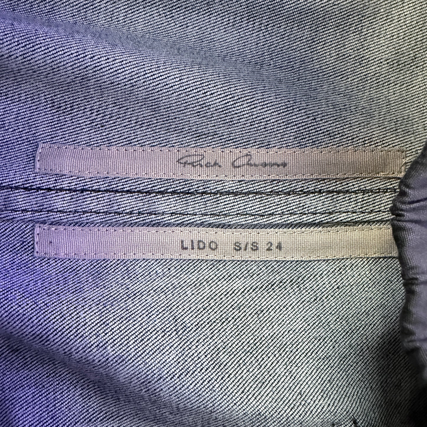 Rick Owens Mastodon Waxed Drawstring Cargo Pants