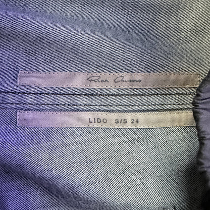 Rick Owens Mastodon Waxed Drawstring Cargo Pants