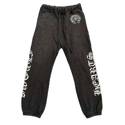 Chrome Hearts Black Horseshoe Logo Sweatpants
