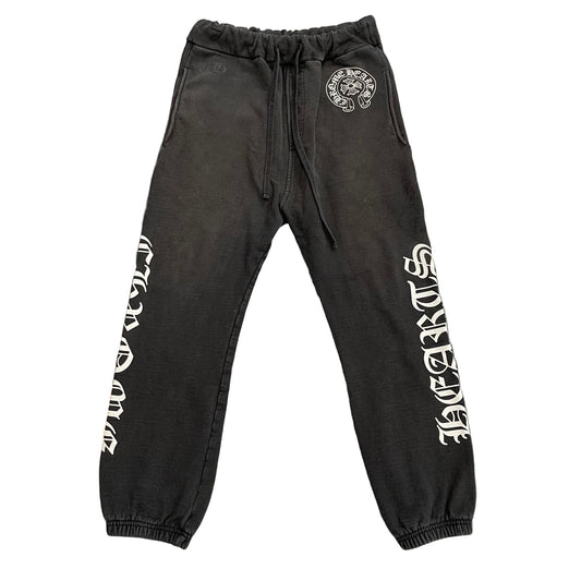 Chrome Hearts Black Horseshoe Logo Sweatpants
