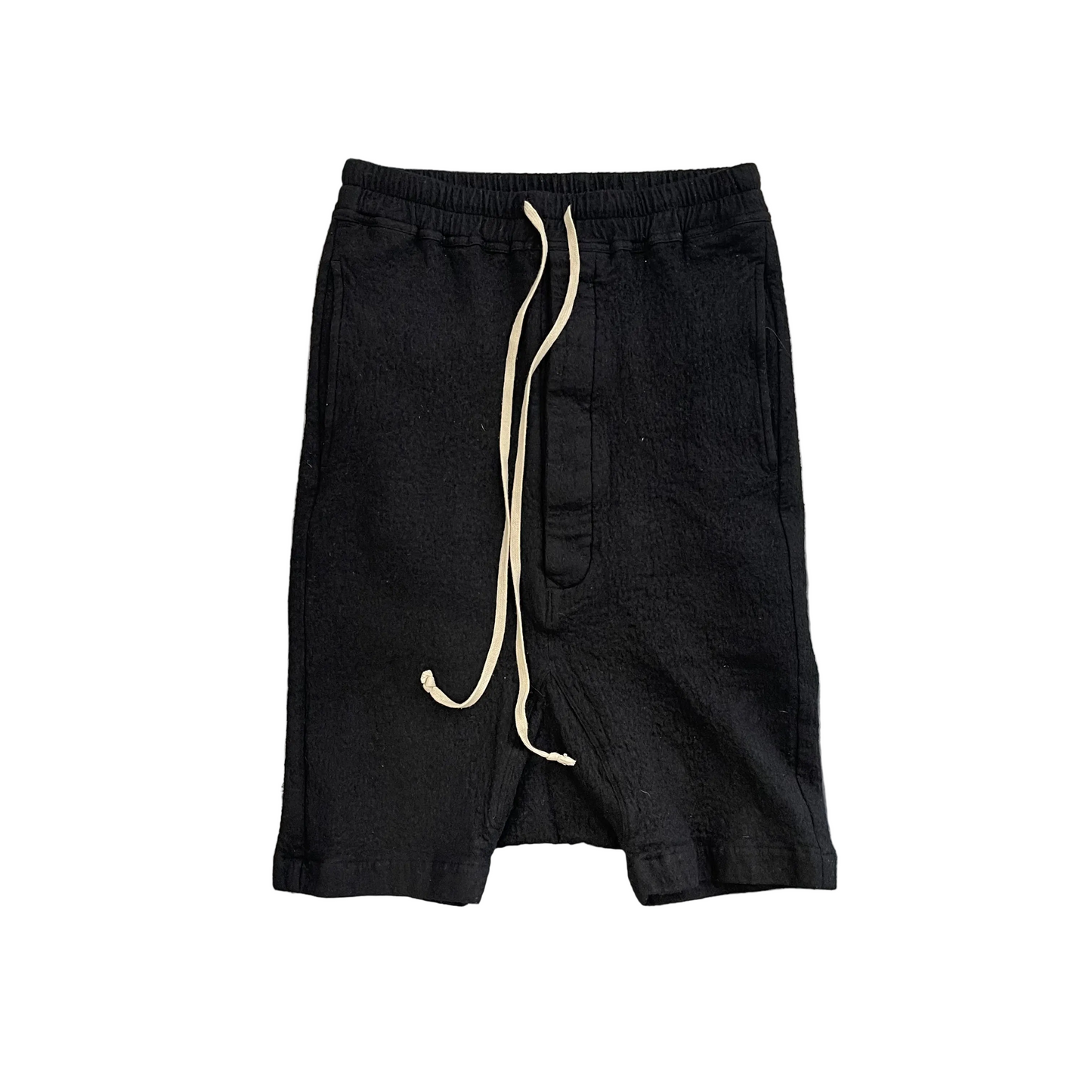 Rick Owens Wool Cotton Pod Shorts