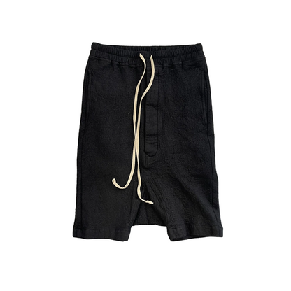 Rick Owens Wool Cotton Pod Shorts