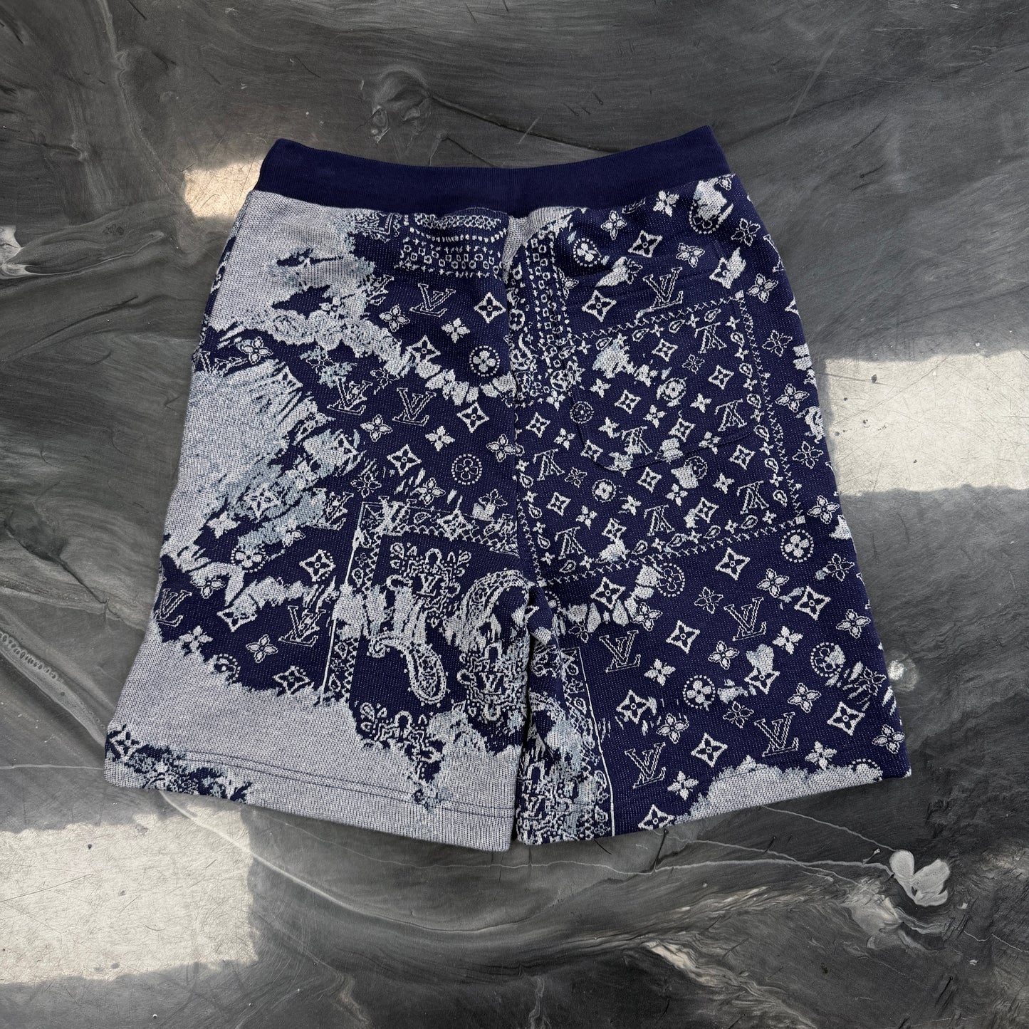 Louis Vuitton Blue Paisley Shorts