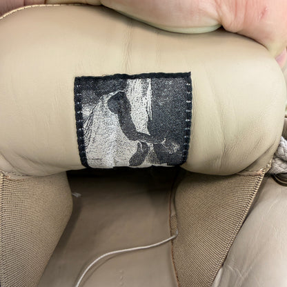 Rick Owens Padded Jumbo Lace Leather Ramone Low Gold Milk (Used)