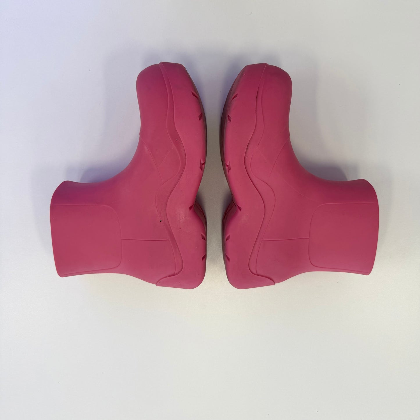 BOTTEGA VENETA Pink Puddle Boots (USED) (NO BOX)
