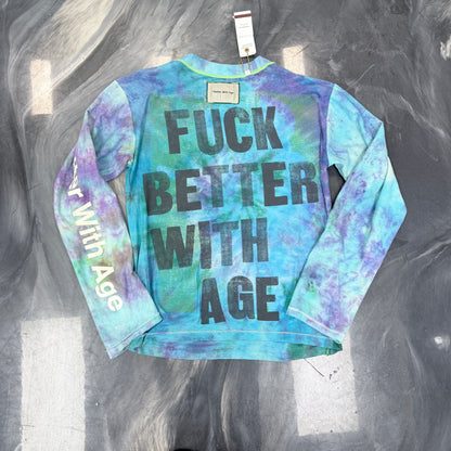 Better with age reversible longsleeve tie-dye