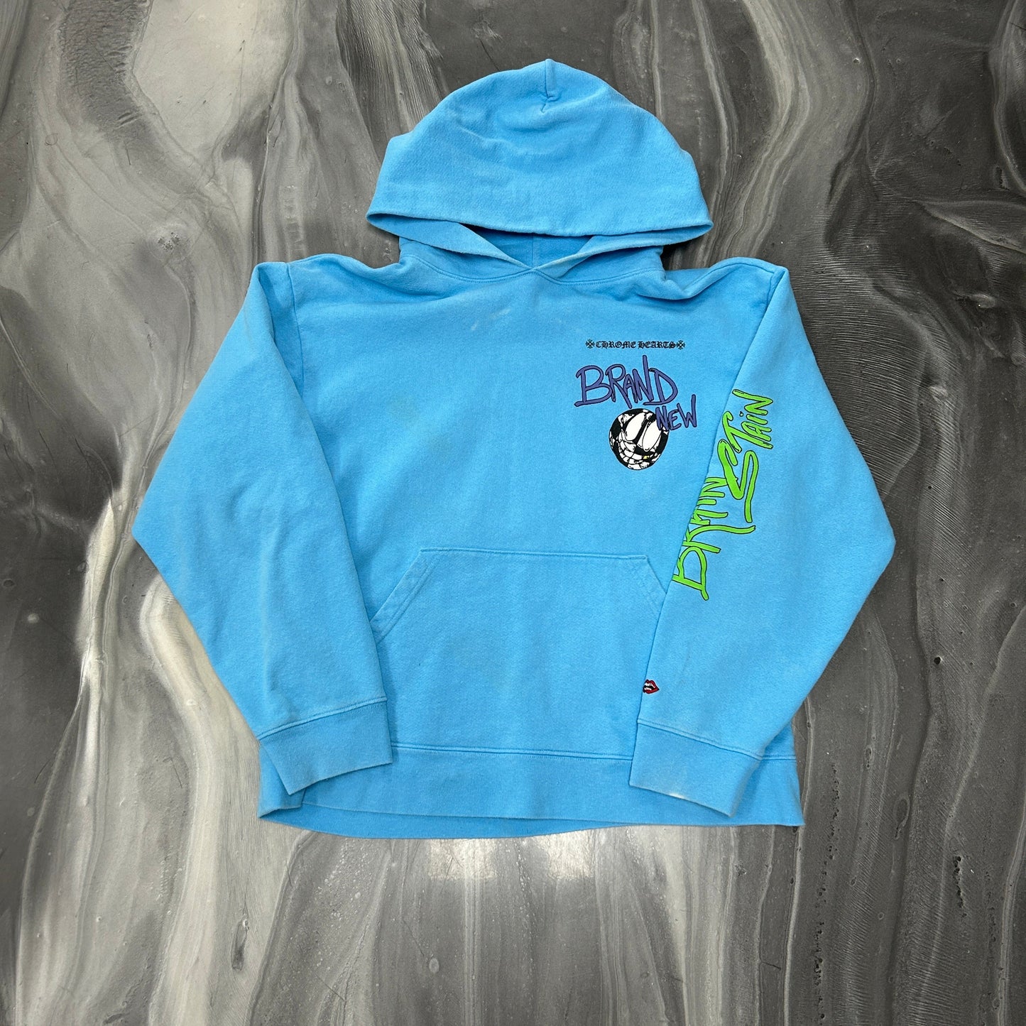 Chrome Hearts Matty Boy Brain Hoodie Blue