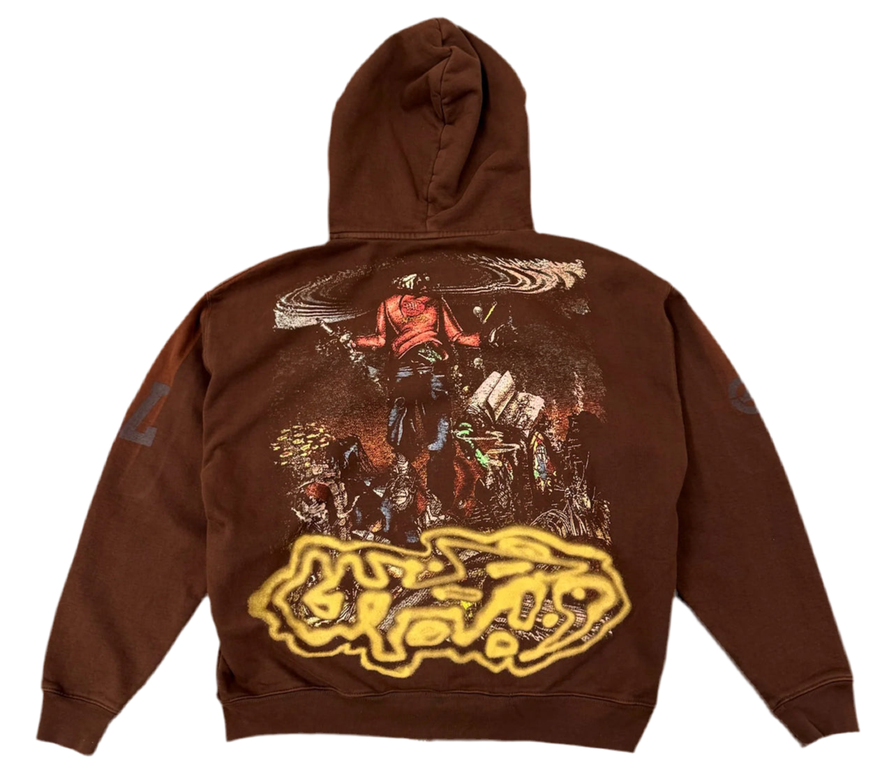 Travis Scott x Ecko Zip Up Hoodie Brown