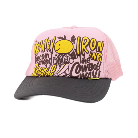 Kapital Kountry Coneycowbowy
Trucker Cap 'Pink/Brown'