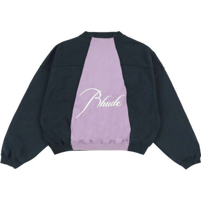 Rhude Panel Crewneck Black