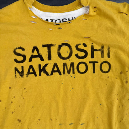 Satoshi Nakamoto Luke Tee Thermal Yellow