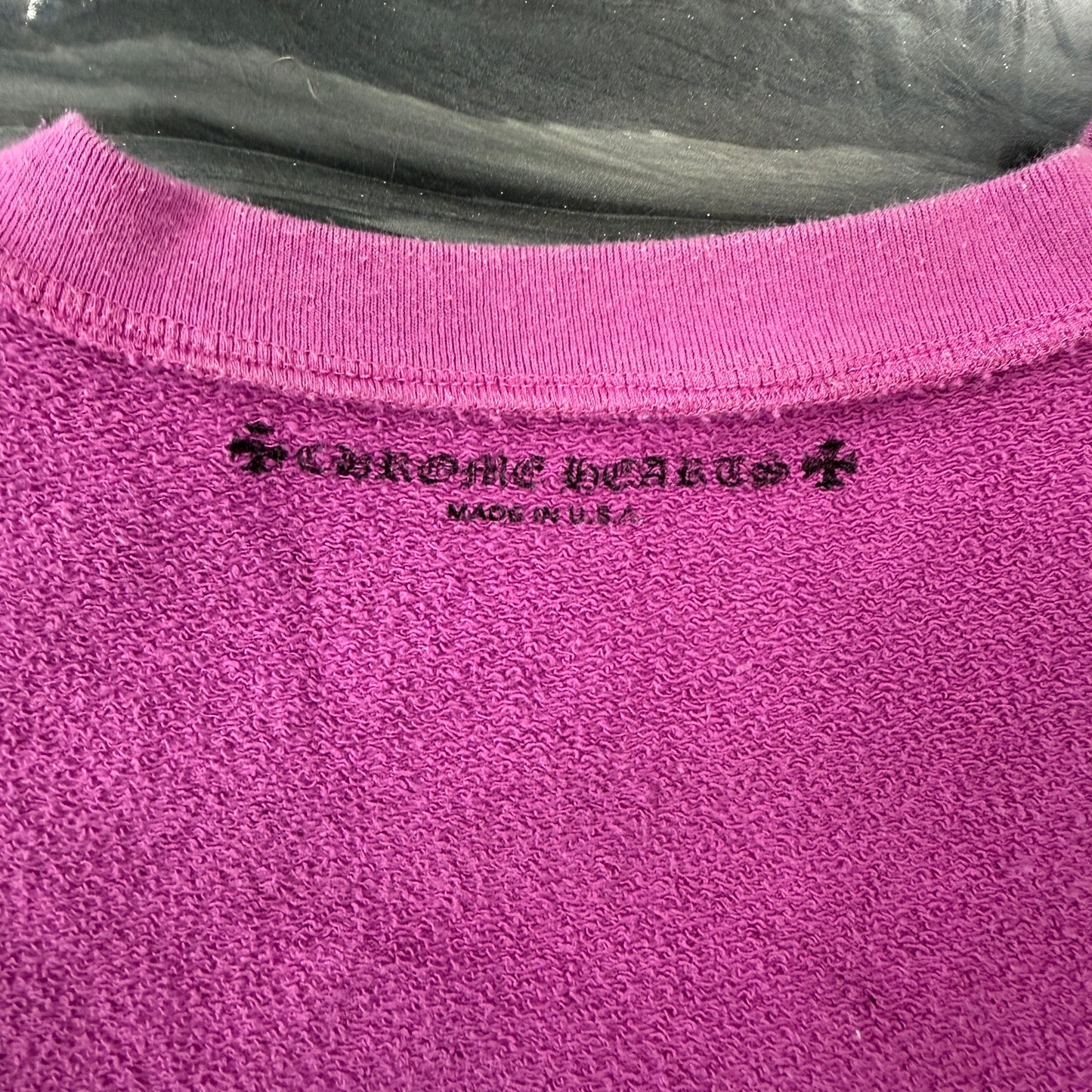 Chrome Hearts Matty Boy Web Purple Crewneck Sweatshirt
