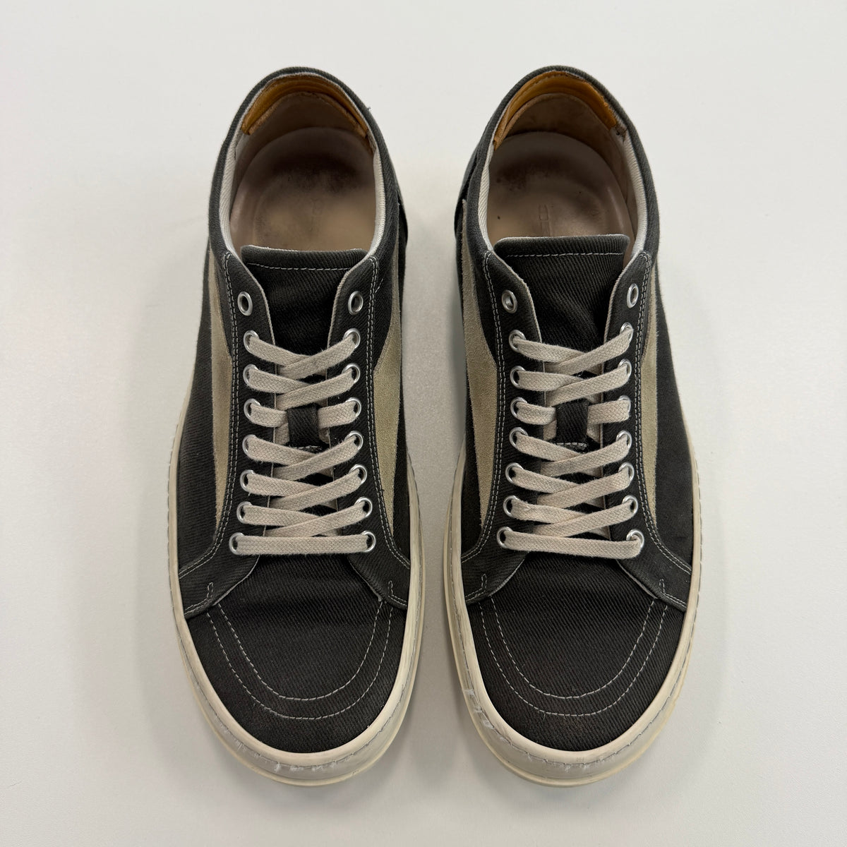 Rick Owens DRKSHDW Denim Vintage Low Sneakers (Used)