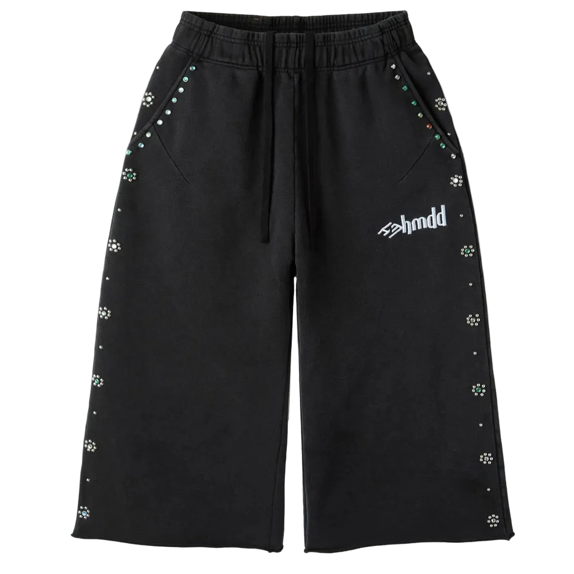 HMDD  Flower Studded 3/4 Shorts