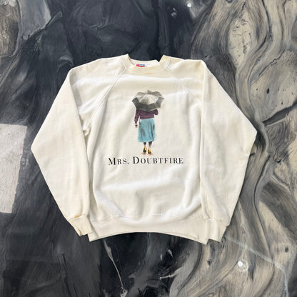 Mrs.Doubtfire Crewneck White Vintage