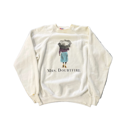 Mrs.Doubtfire Crewneck White Vintage