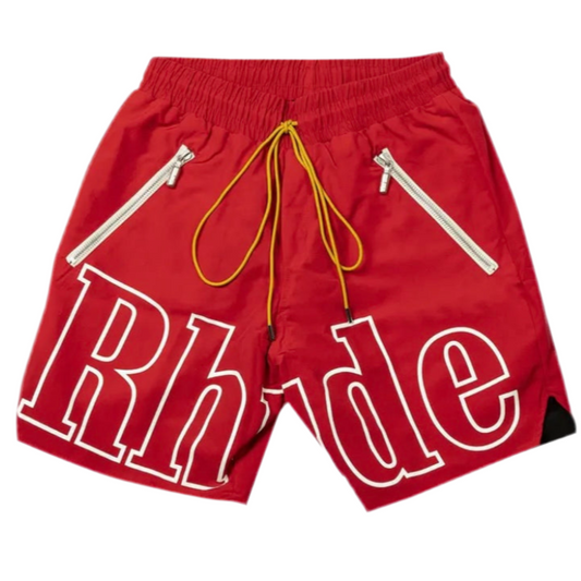 RHUDE Nylon Shorts Red