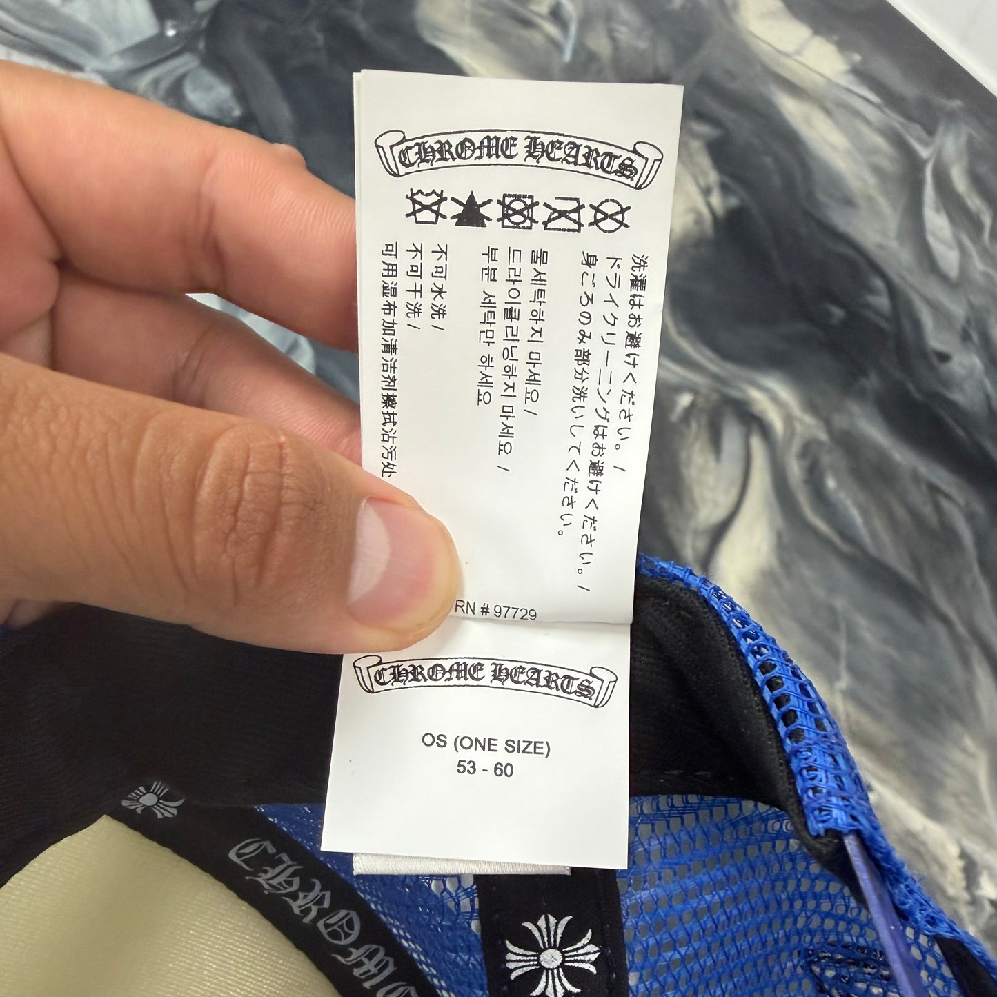 Chrome Hearts Eyechart Trucker Hat