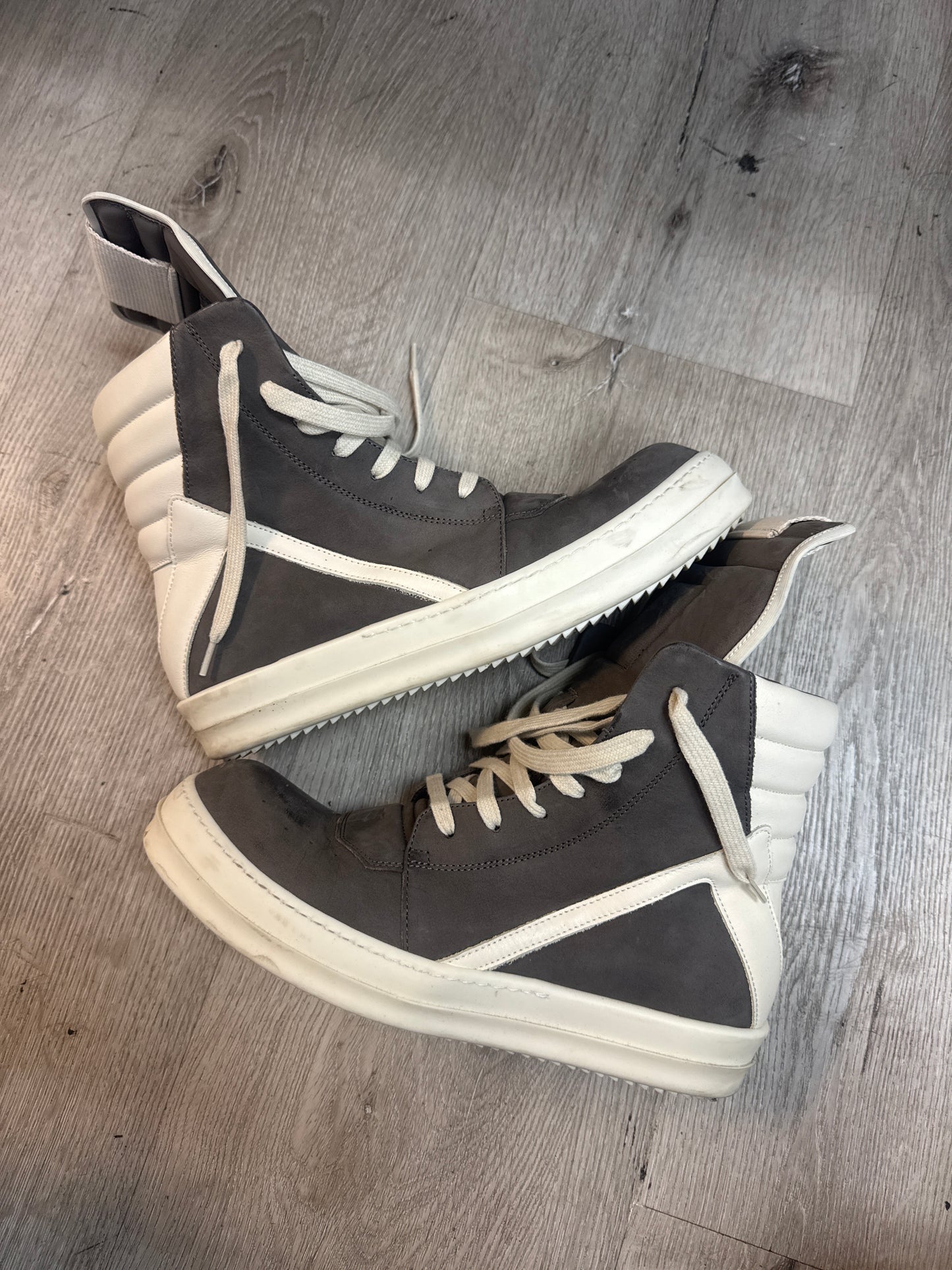 Rick Owen Geo Basket Suede Brown (USED OG ALL)