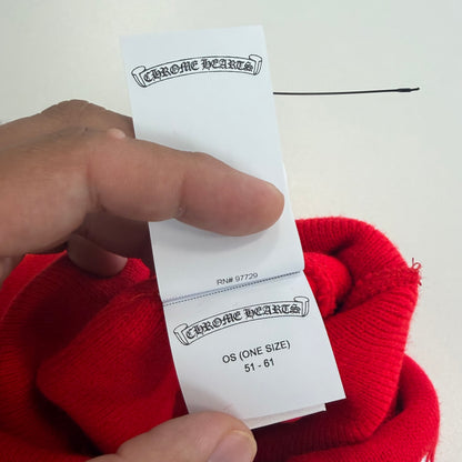 Chrome Hearts Logo Beanie Red