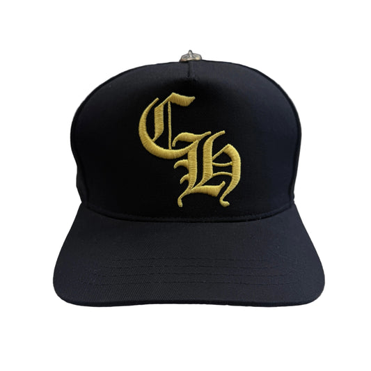 Chrome Hearts Black/Gold Baseball Hat
