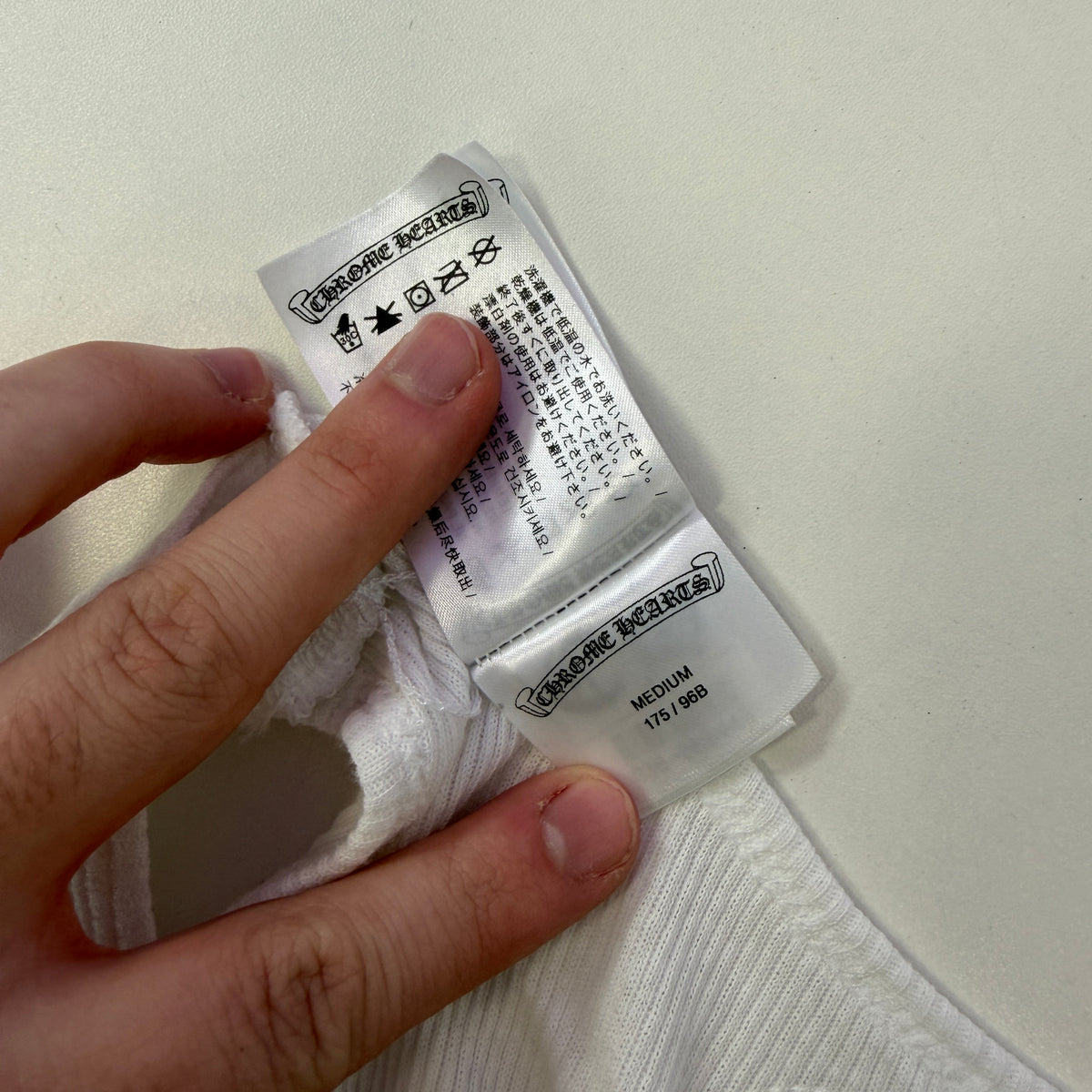 Chrome Hearts Richard Stark Middle
Finger Tank White