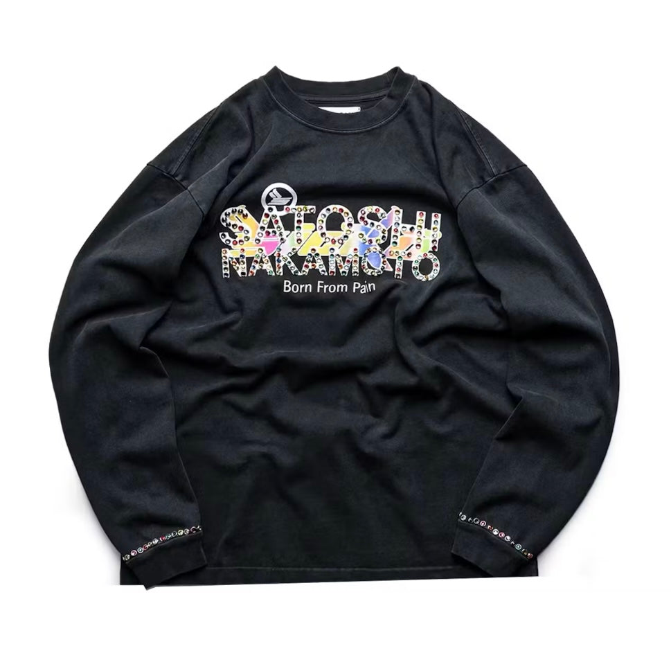 Satoshi Nakamoto x SICKO Studded Gradient Long Sleeve
