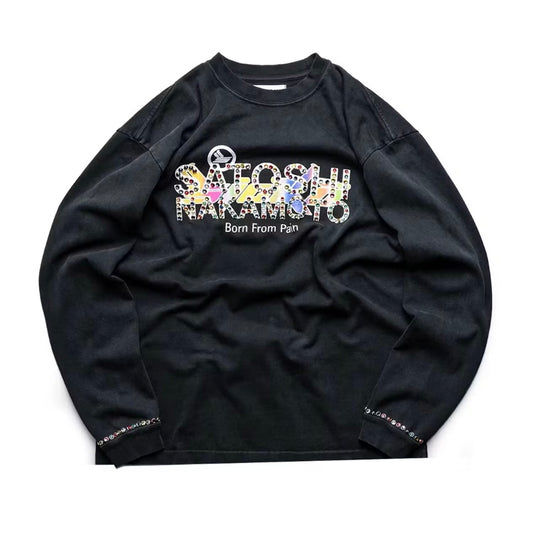 Satoshi Nakamoto x SICKO Studded Gradient Long Sleeve