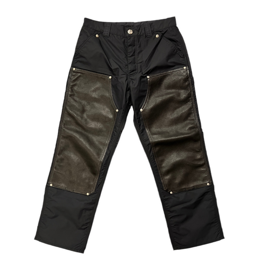 Chrome Hearts Nylon Leather Carpenter Double Knee Pants