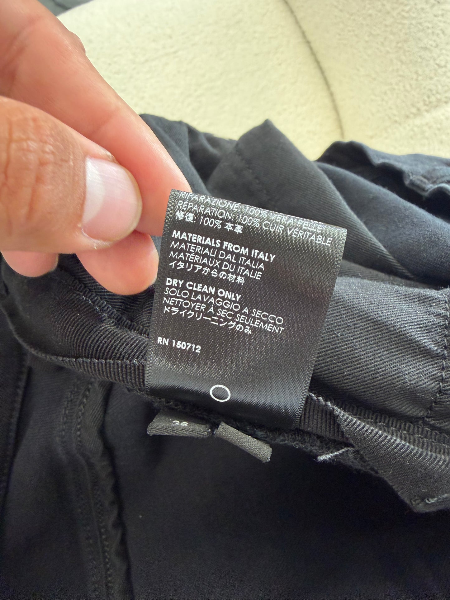 Amiri Black Moto Denim
