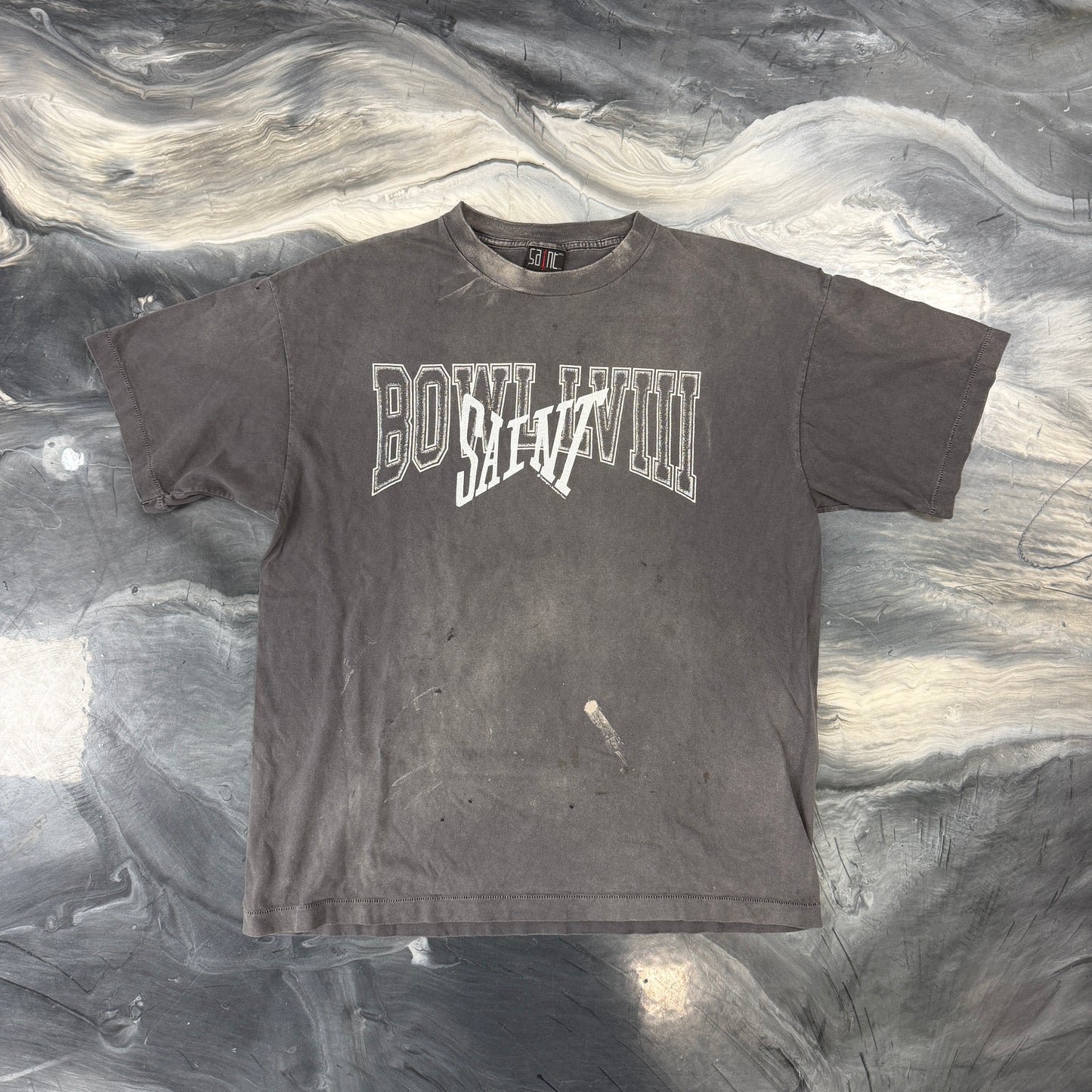 Saint Michael Bowl Tee Vintage Black