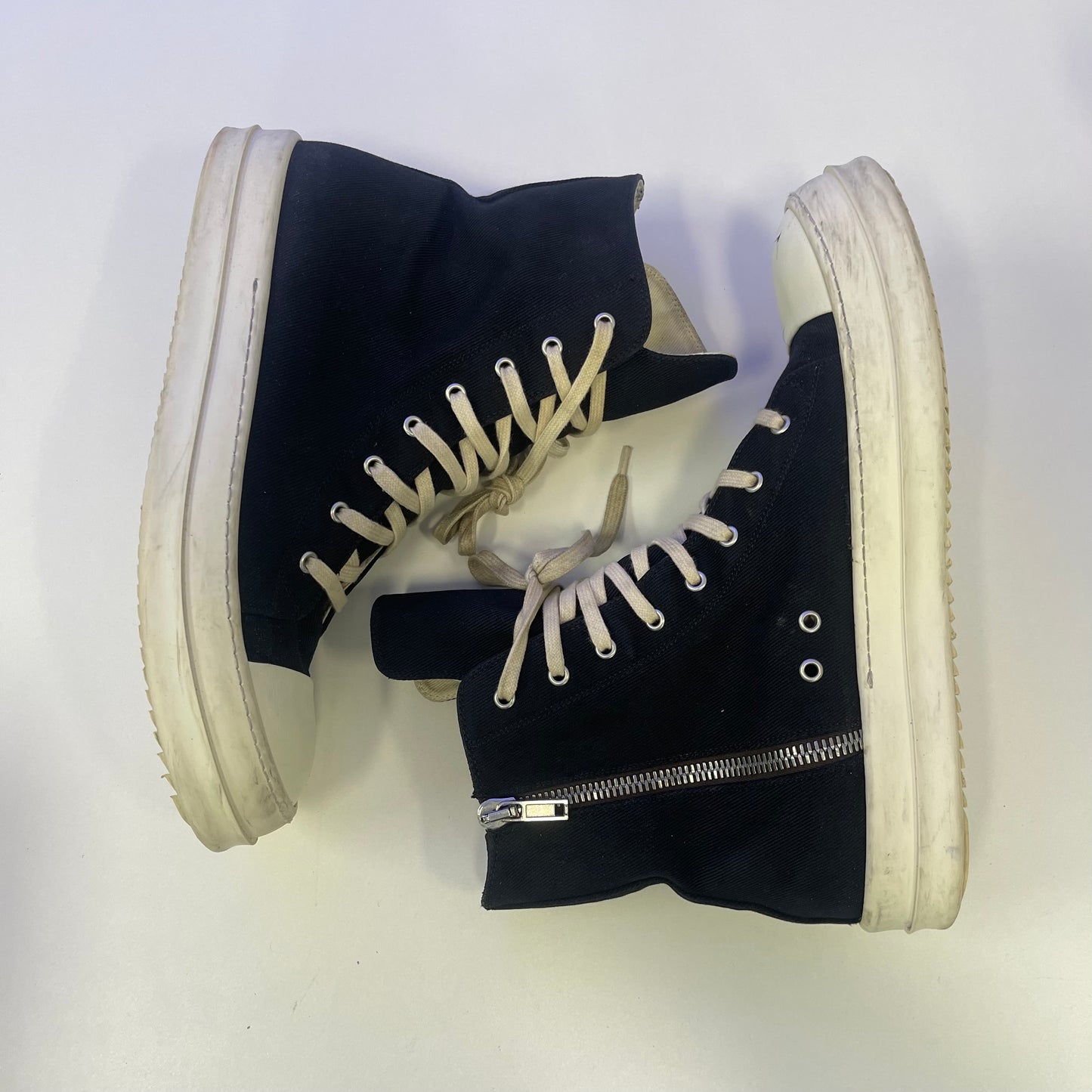Rick Owens DRKSHDW Canvas Ramones (USED NO BOX)
