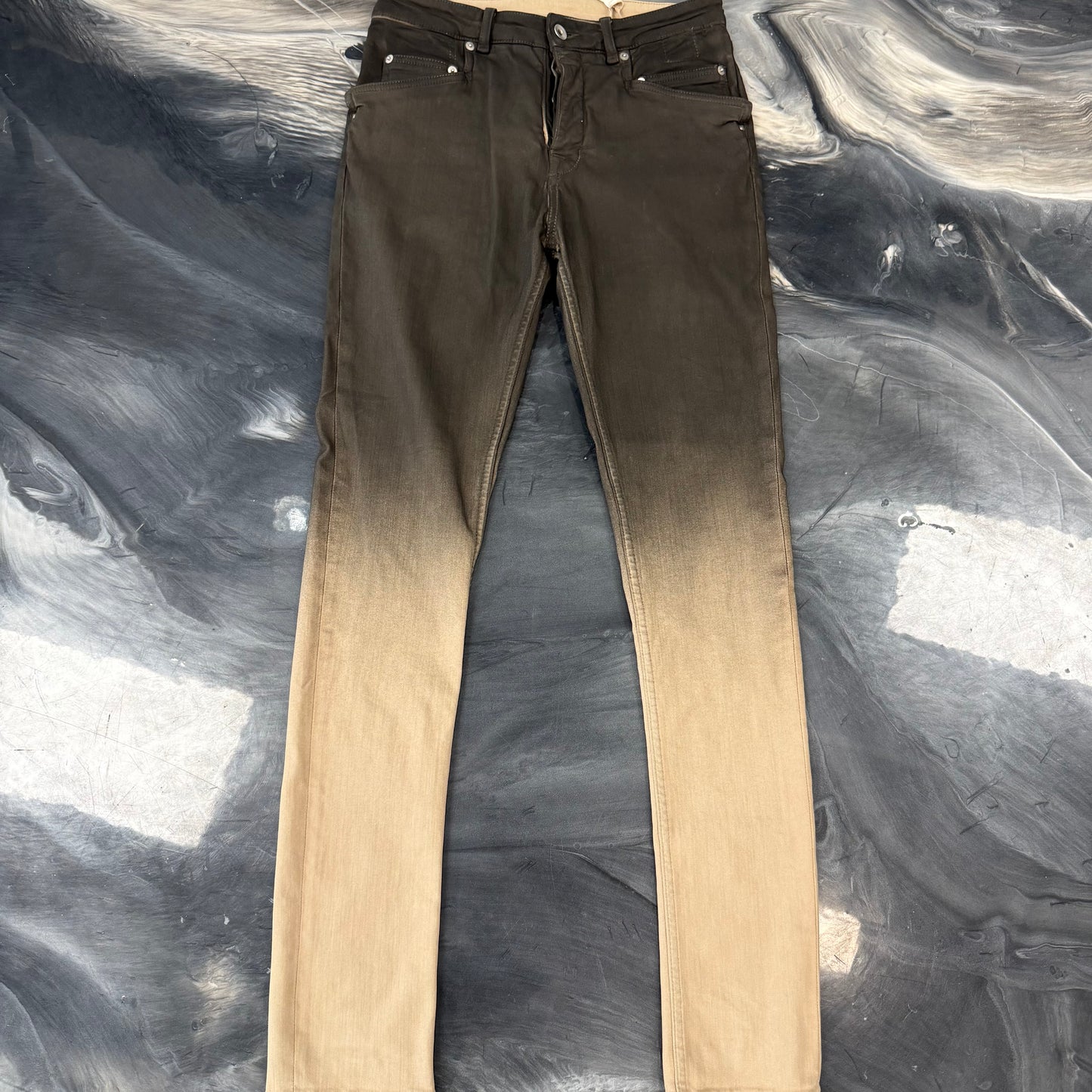 Rick Owens DRKSHDW Black/Pearl Degrade Tyrone Jeans