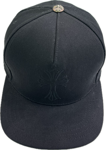 Chrome Hearts Black on Black Embroidered Cross Hat