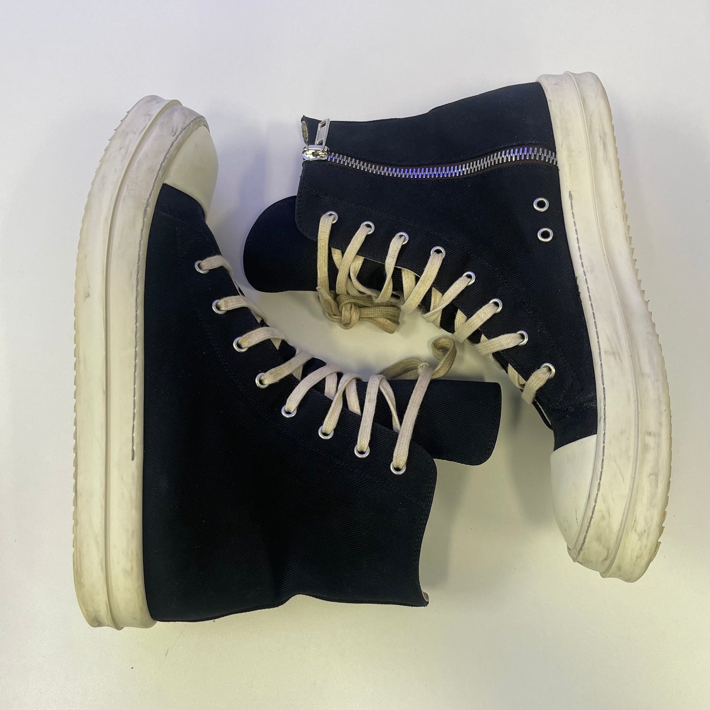 Rick Owens DRKSHDW Canvas Ramones (USED NO BOX)