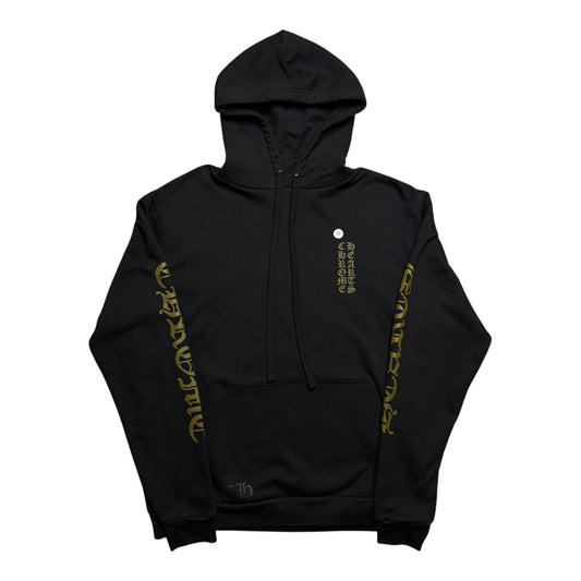Chrome Hearts Black & Army Olive Green Vertical Logo Hoodie