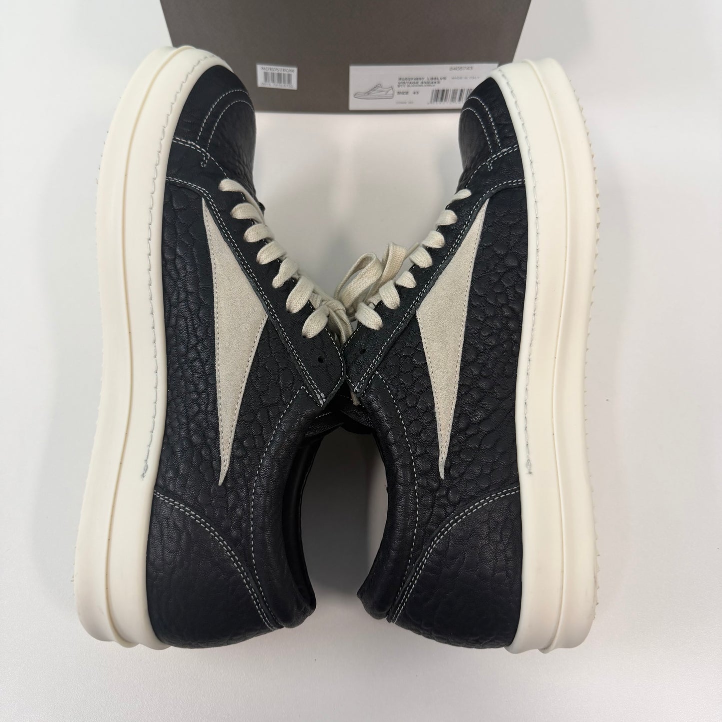 Rick Owens Black Tower Vintage Sneaks Sneakers (USED)