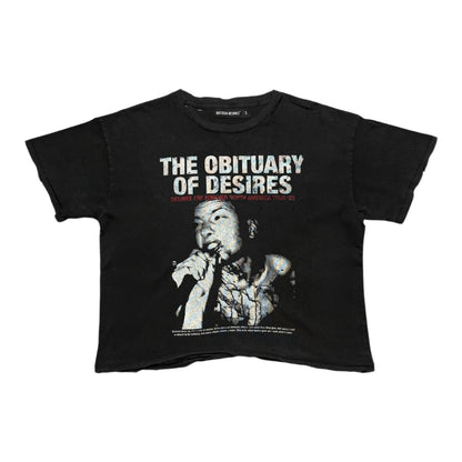 Bottega Desires Obituary T-Shirt Washed Black