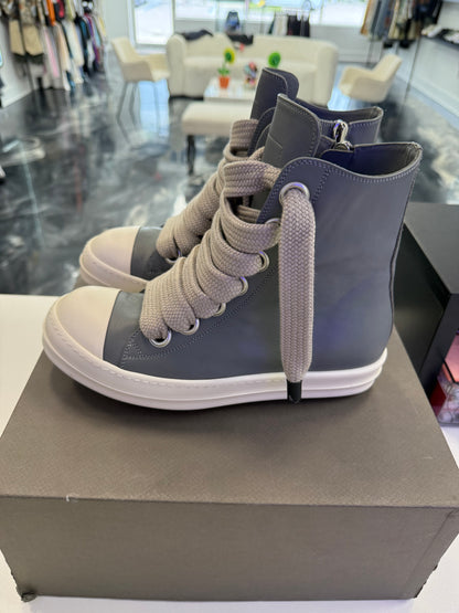 Rick Owens Gray Temple Jumbolace Sneakers