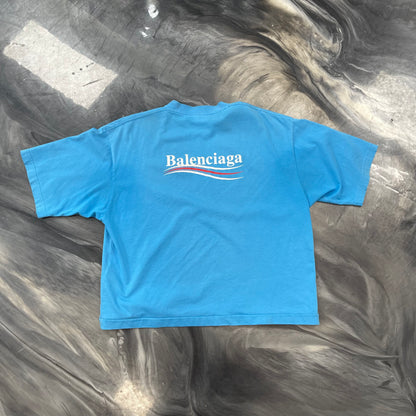 Balenciaga Campaign Oversize Tee Blue