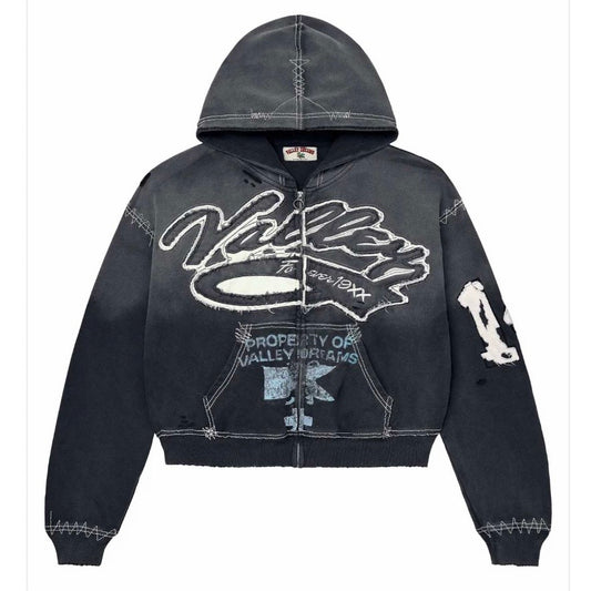 Vale Forever Religion Zip-Up Hoodie Black